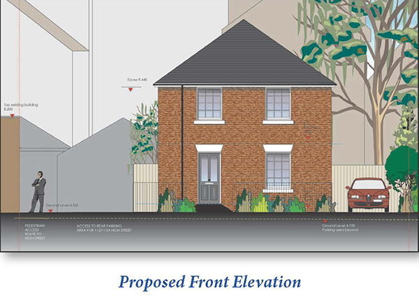 Lot: 107 - FREEHOLD INVESTMENT WITH PLANNING FOR DETACHED HOUSE TO THE REAR -